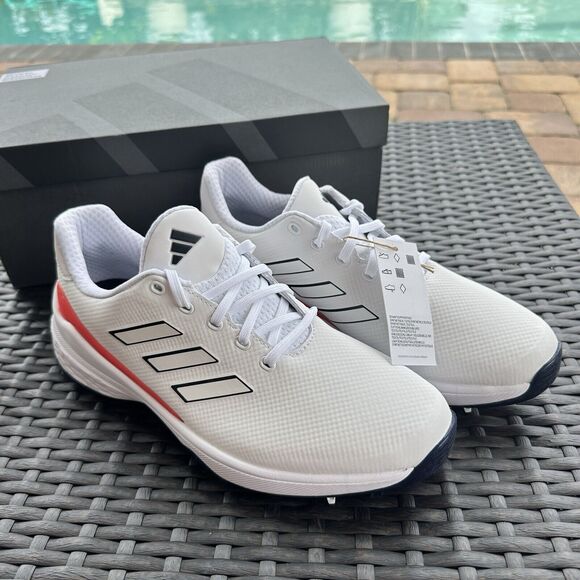 Adidas ZG23 White Bright Red Men\'s Golf Shoes IE2131 main image 4